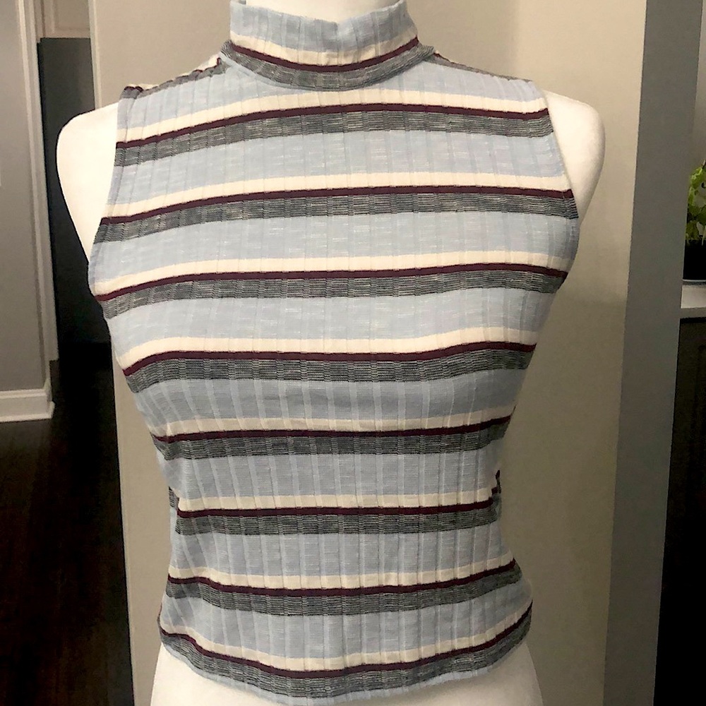 H&M Striped Knit Sleeveless Top